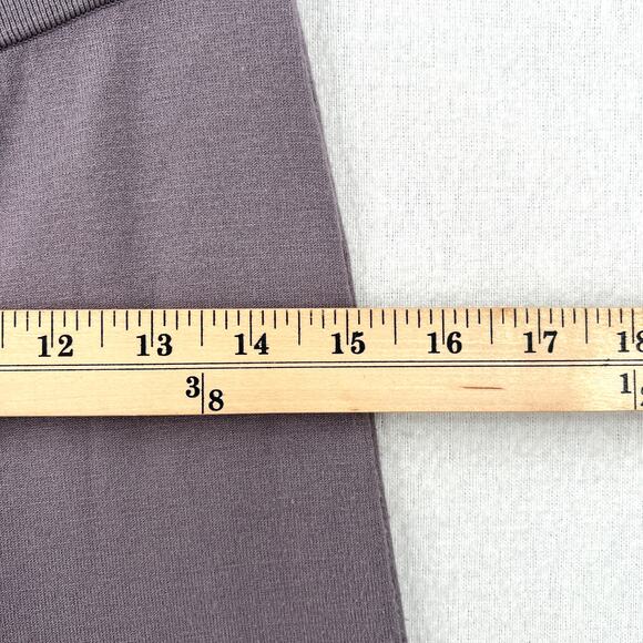 ARITZIA SUNDAY BEST Posie Pant Medium Purple Gray Pull on Stretch Knit Flare - Picture 14 of 16